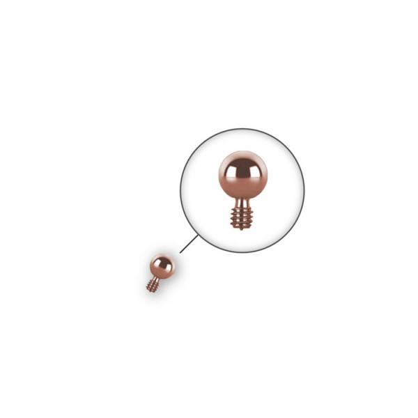 ROSE GOLD PVD TITANIUM INTERNAL 4MM BALL