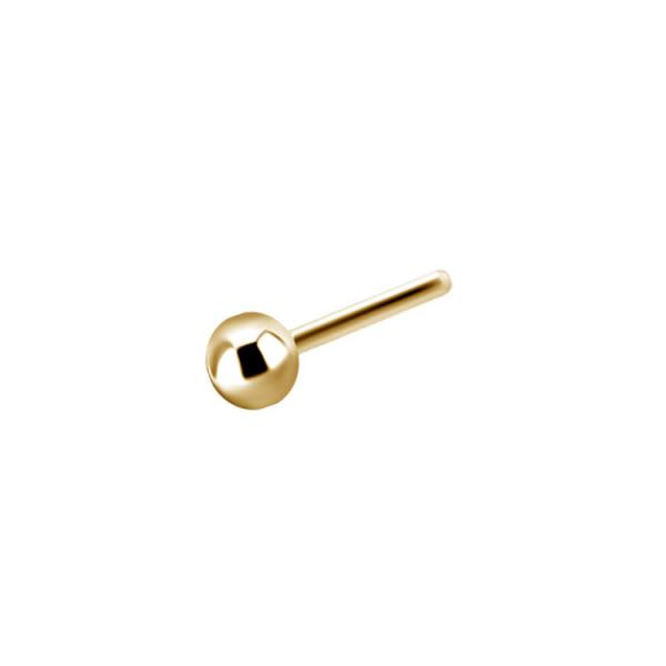 24K GOLD PVD TITANIUM THREADLESS 5MM BALL ATTACHMENT
