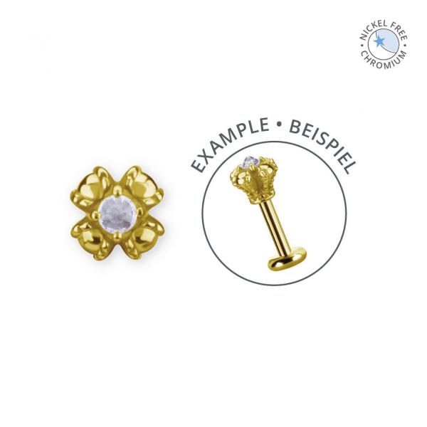 18K GOLD PVD CoCr NF INTERNAL MICRO ATTACHMENT SET W. PREMIUM ZIRCONIA