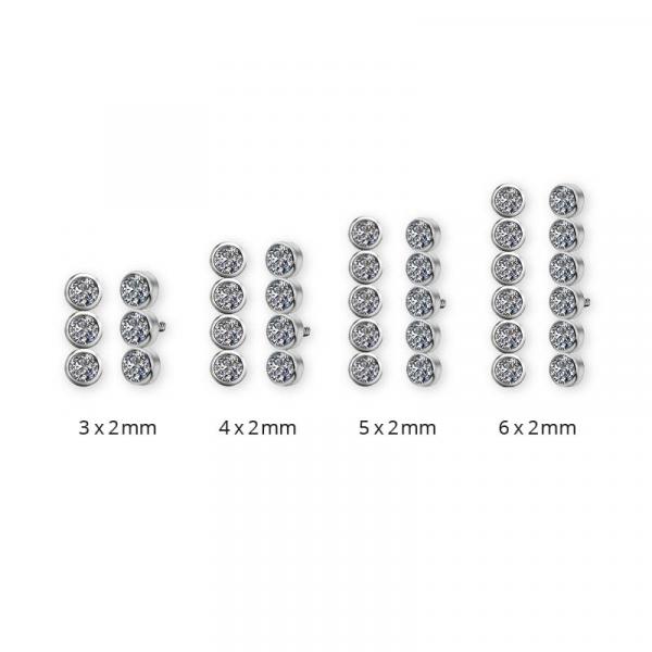 TITANIUM CLUSTER INTERNAL MICRO ATTACHMENT SET W. PREMIUM ZIRCONIA