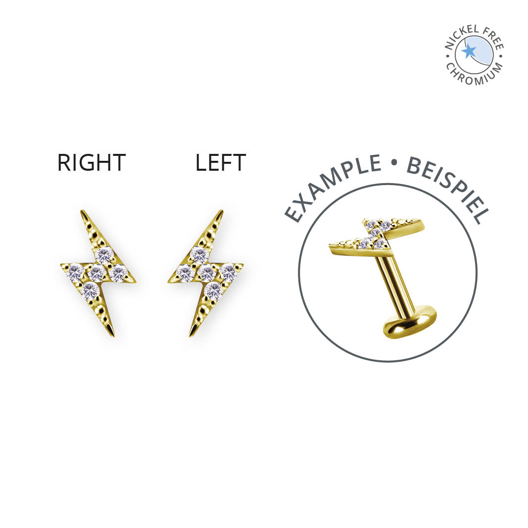 18K GOLD PVD CoCr NF INTERNAL MICRO FLASH ATTACHMENT SET W. PREMIUM ZIRCONIA