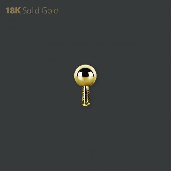 18K GOLD  BALL 3.0MM FOR INTERNAL MICRO PINS