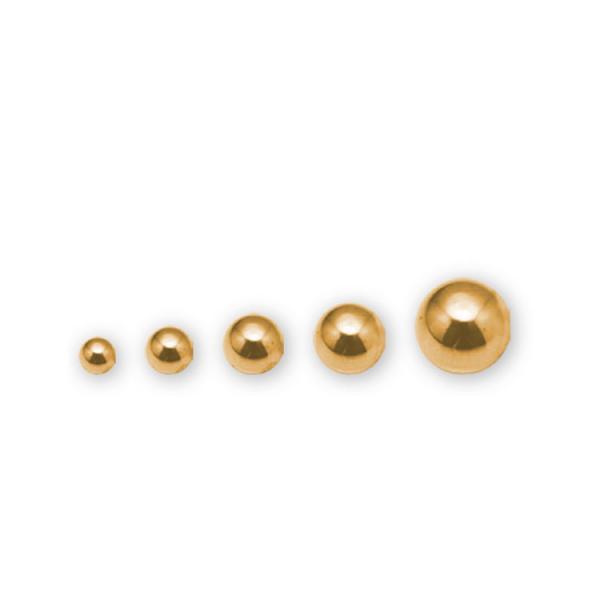 24K GOLD PVD SS316L 2.5MM MICRO BALLS