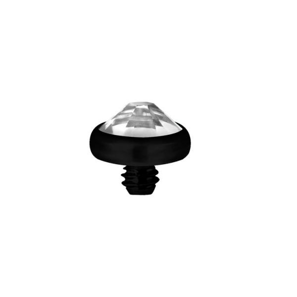 BLACK PVD TITANIUM INTERNAL ATTACHMENT (JEWELLED DISC)