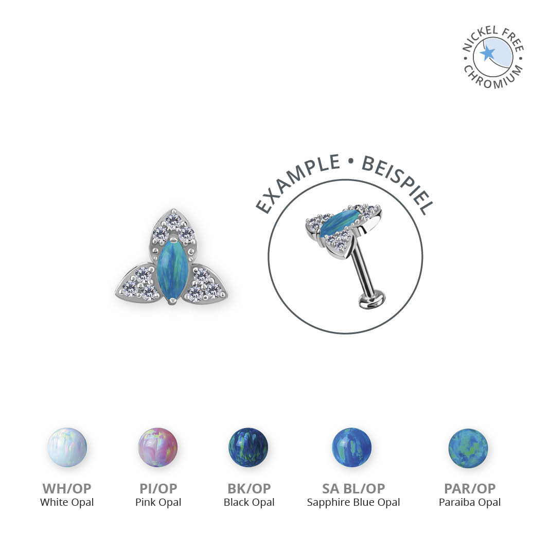 CoCr NF INTERNAL MICRO ATTACHMENT SET W. LAB CREATED OPALS