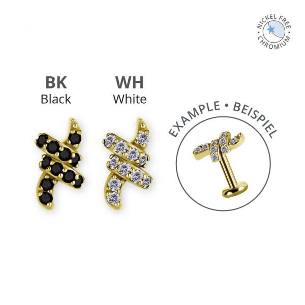 18K GOLD PVD CoCr NF INTERNAL MICRO ATTACHMENT SET W. PREMIUM ZIRCONIA
