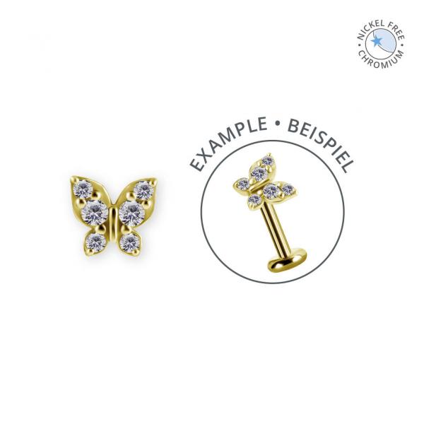 18K GOLD PVD CoCr NF INTERNAL MICRO ATTACHMENT SET W. PREMIUM ZIRCONIA