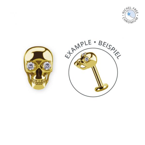 18K GOLD PVD CoCr NF THREADLESS ATTACHMENT SET W. PREMIUM ZIRCONIA