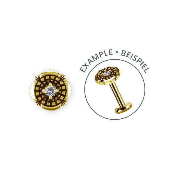 18K GOLD PVD CoCr NF INTERNAL MICRO ATTACHMENT SET W. PREMIUM ZIRCONIA