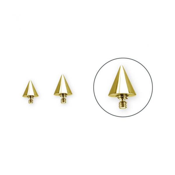 24K GOLD PVD TITANIUM INTERNAL CONE MICRO ATTACHMENT