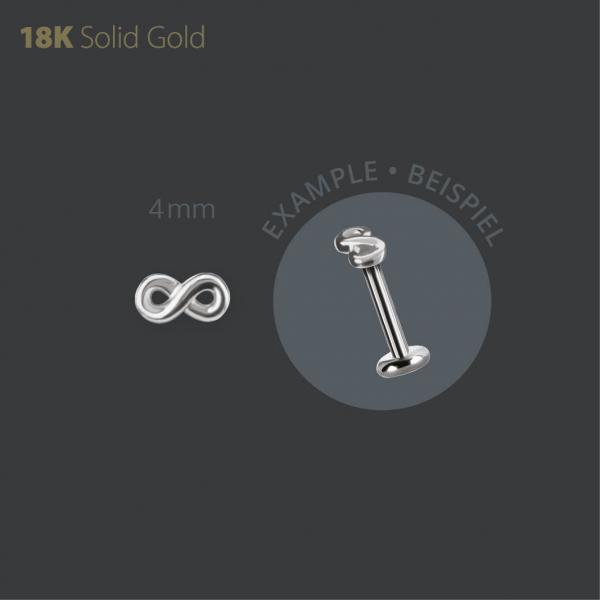 18K WHITE GOLD INTERNAL MICRO ATTACHEMENT (INFINITY)