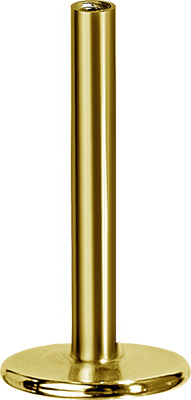 24K GOLD PVD TITANIUM INTERNAL LABRET PINS