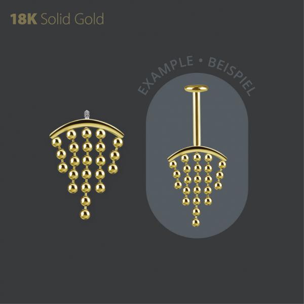 18K GOLD INTERNAL VERTICAL HELIX MICRO ATTACHMENT