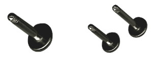 BLACK PVD SS316L LABRET PINS