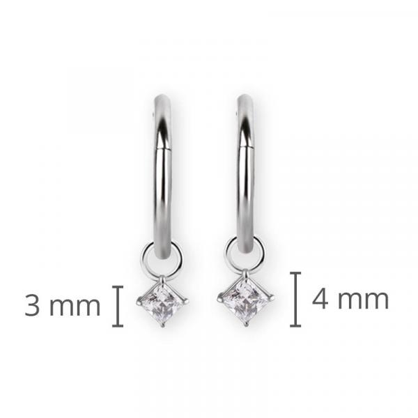 SS316L CHARM FOR HINGED SEGMENT RING (SQUARE)