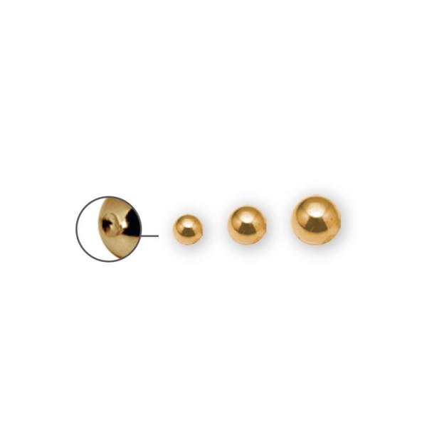 24K GOLD PVD SS316L DIMPLE BALLS 5MM
