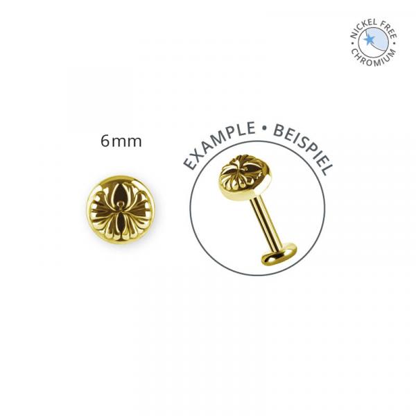 18K GOLD PVD CoCr NF THREADLESS ATTACHMENTS