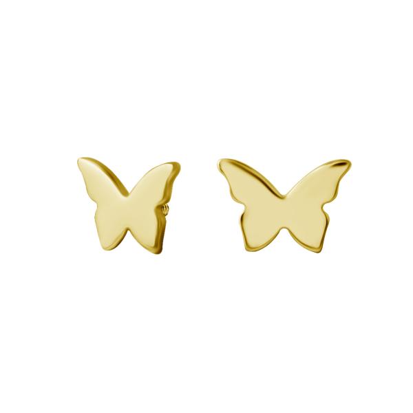 24K GOLD PVD TITANIUM INTERNAL MICRO ATTACHMENT (BUTTERFLY)