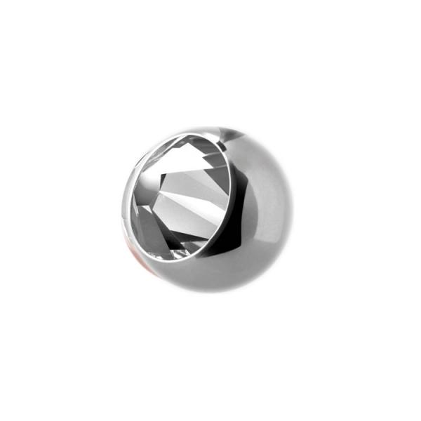 TITANIUM JEWELLED BALLS (BIG STONE) 3MM