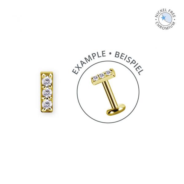 18K GOLD PVD CoCr NF INTERNAL MICRO ATTACHMENT SET W. PREMIUM ZIRCONIA