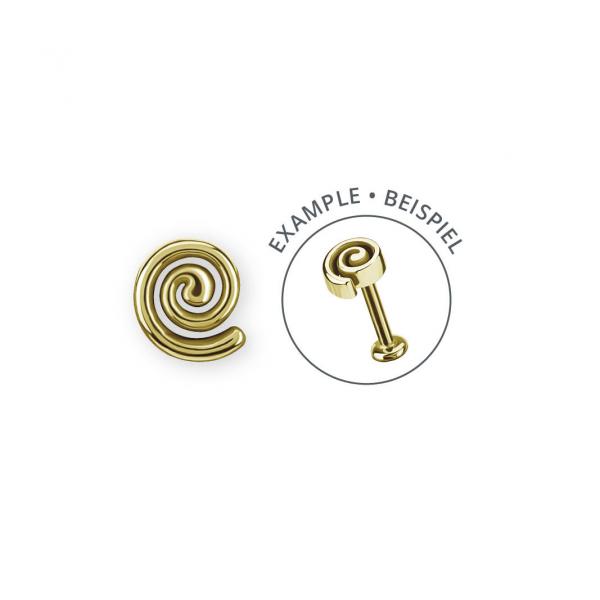 24K GOLD PVD SS316L INTERNAL MICRO SPIRAL-REENA'S WISH ATTACHMENT