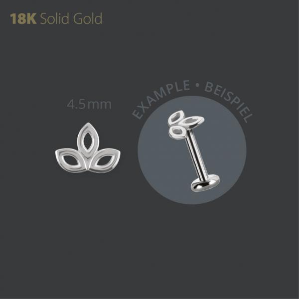 18K WHITE GOLD INTERNAL MICRO ATTACHEMENT (MARQUISE TRINITY)