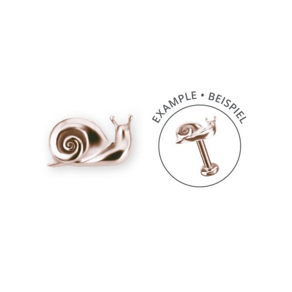 ROSE GOLD PVD SS316L INTERNAL MICRO SNAIL ATTACHMENT