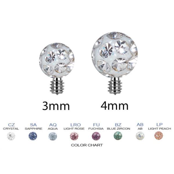 TITANIUM INTERNAL EPOXY CRYSTAL BALL