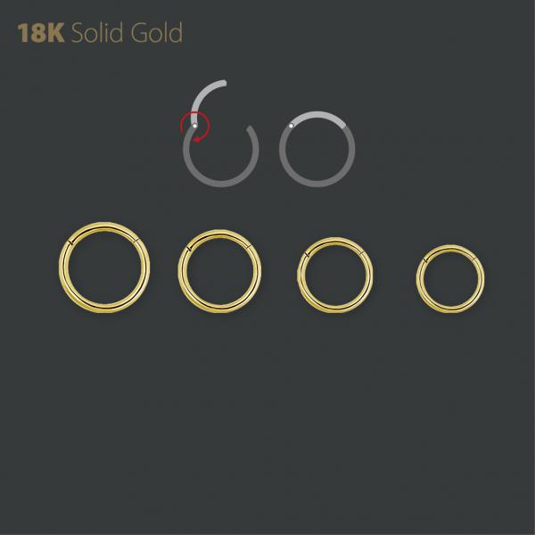 18K GOLD HINGED SEGMENT RING